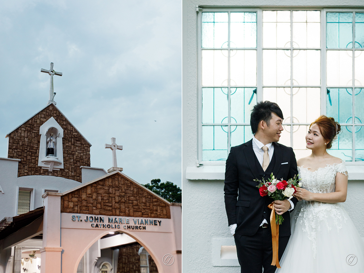 Church of St John Vianney wedding ceremony