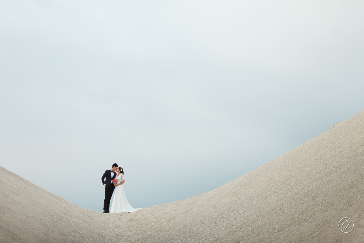 Melaka Klebang sand dunes couple prewedding