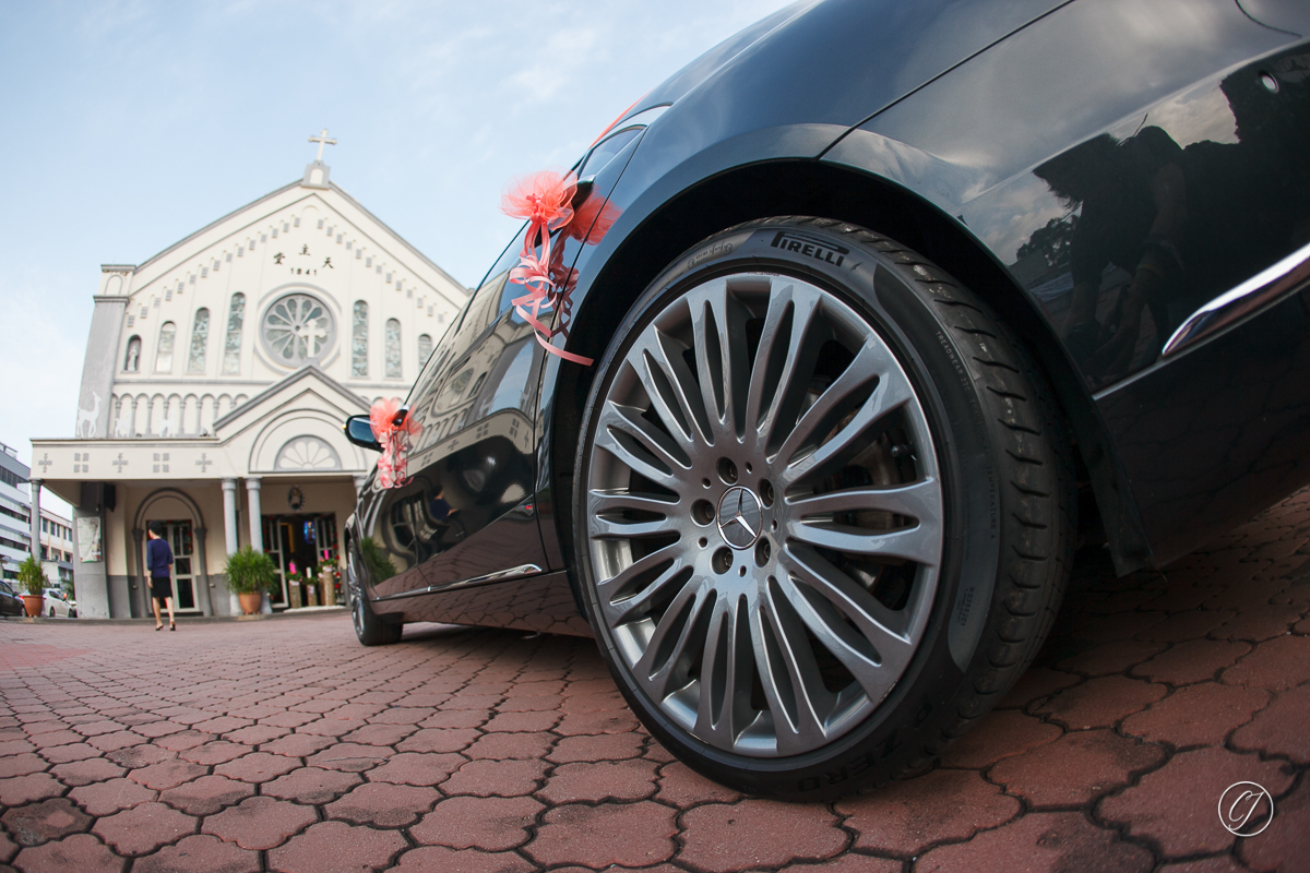 Wedding ceremony at Church of St Theresa, Melaka