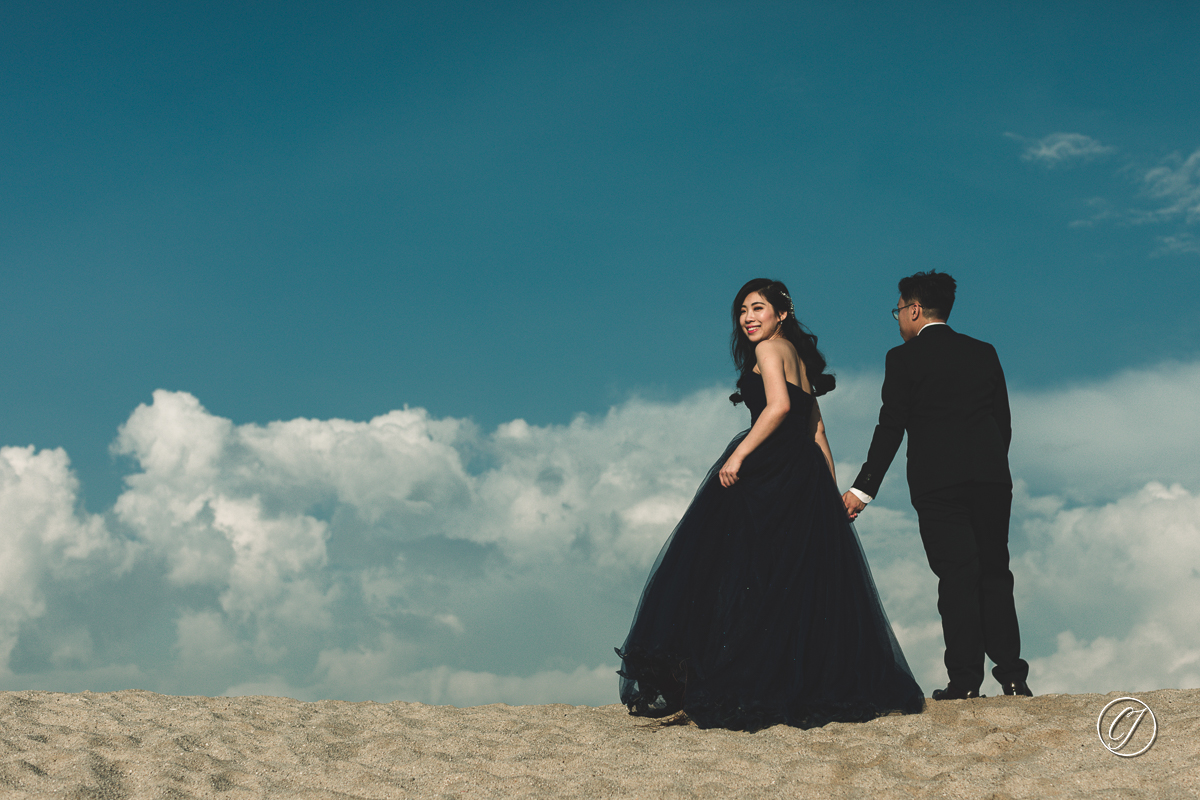 Padang Pasir Klebang bridal portrait with CJ Photography