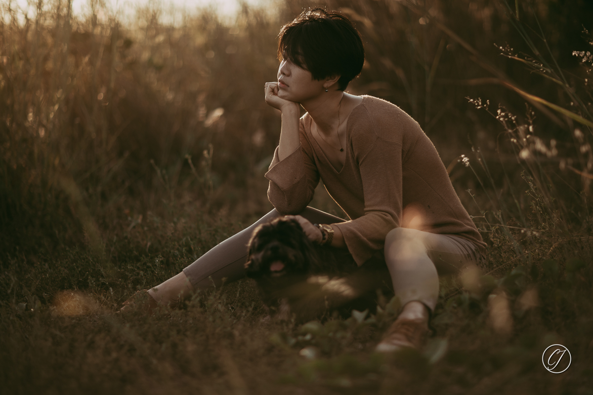 Backlit portrait in Melaka