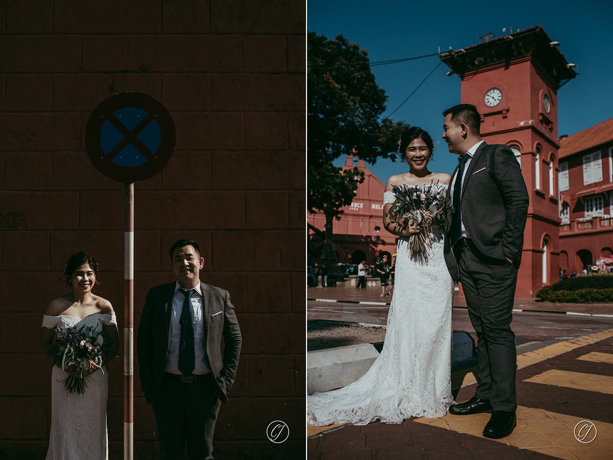 Fandi & Christin at The Stadthuys of Melaka