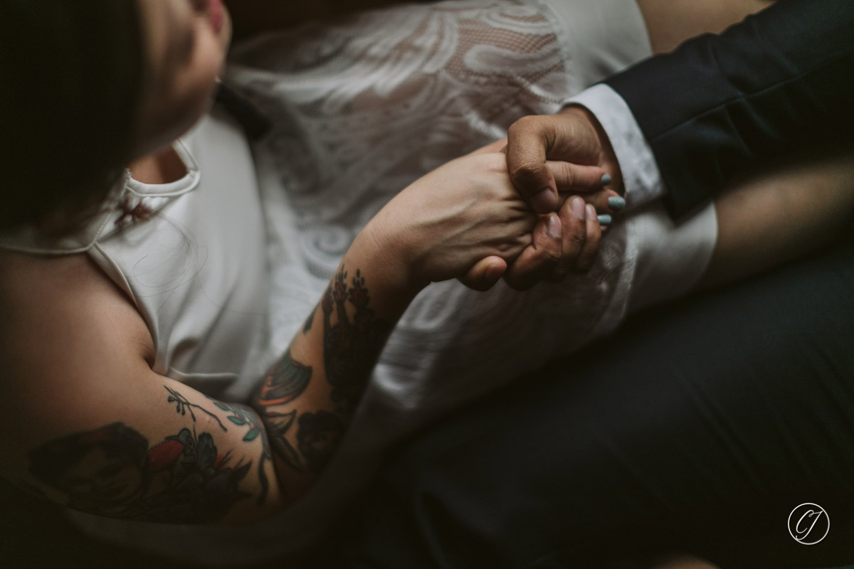 Bride with tattoo 