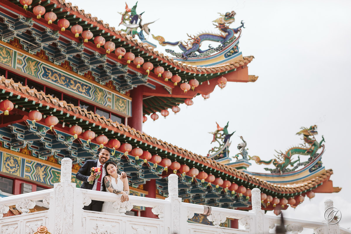 Thien Hou Temple couple portrait