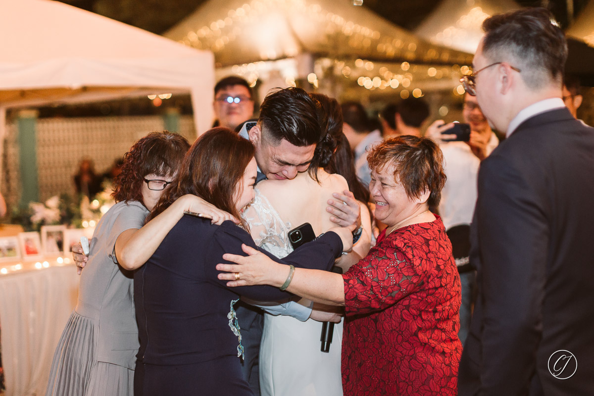 Heartfelt moment on a wedding