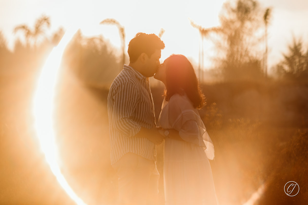 Sunrise couple portrait